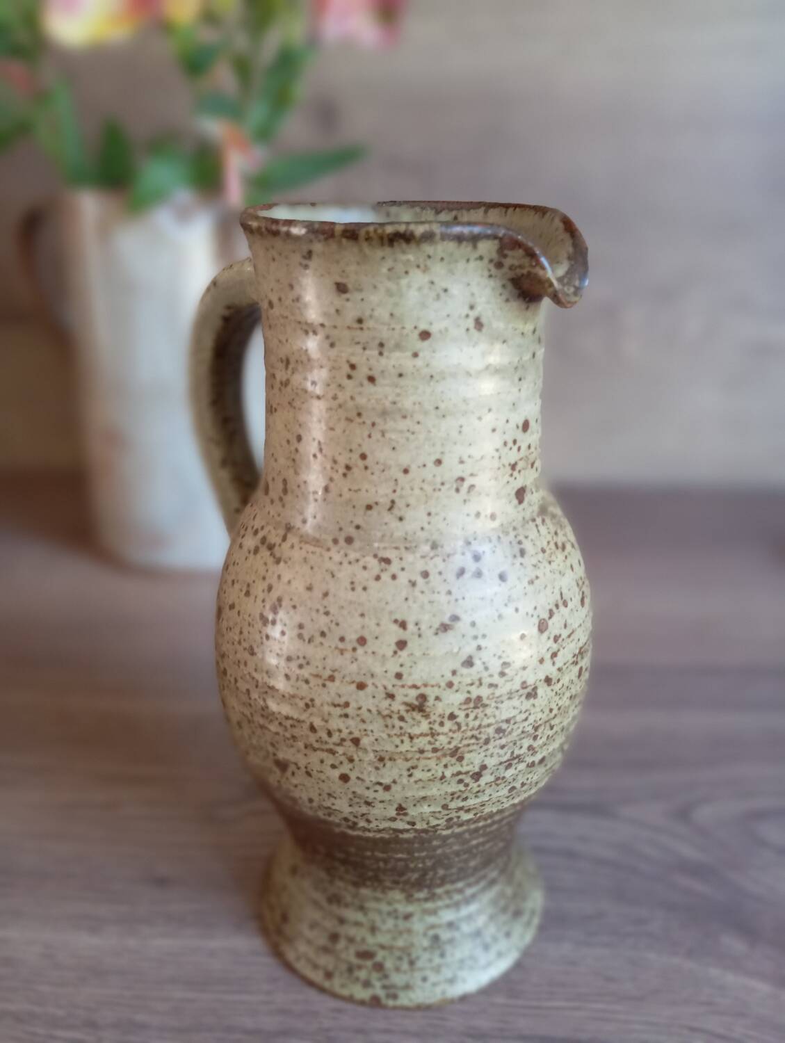 Pyrite stoneware pitcher signed Jean Tessier Le Cep 1970