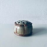 Vase pique fleurs en grès