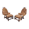 Vintage brazilian lounge chairs, 1960s set of 2