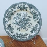 6 assiettes en faïence Enoch Wedgewood décor "asiatic pheasants"