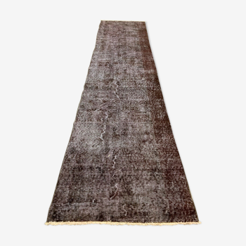 Tapis turc runner 285x70 cm laine vintage