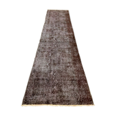 Tapis turc runner 285x70 cm laine vintage