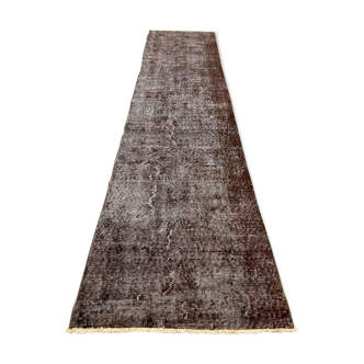 Tapis turc runner 285x70 cm laine vintage