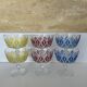6 Harlequin champagne coupes VMC Reims