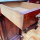 Pair of Napoleon III bedside tables in mahogany and marble