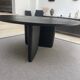 Black round table Tobi-Ishi B&B Italia design Edward Barber + Jay Osgerby