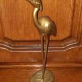 Brass-bronze egret bird