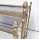 Desserts nesting tables gilded metal and smoked glass