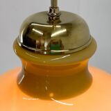 Suspension mid-century en laiton et verre, 1970s
