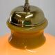 Mid-century brass & glass pendant light, 1970s