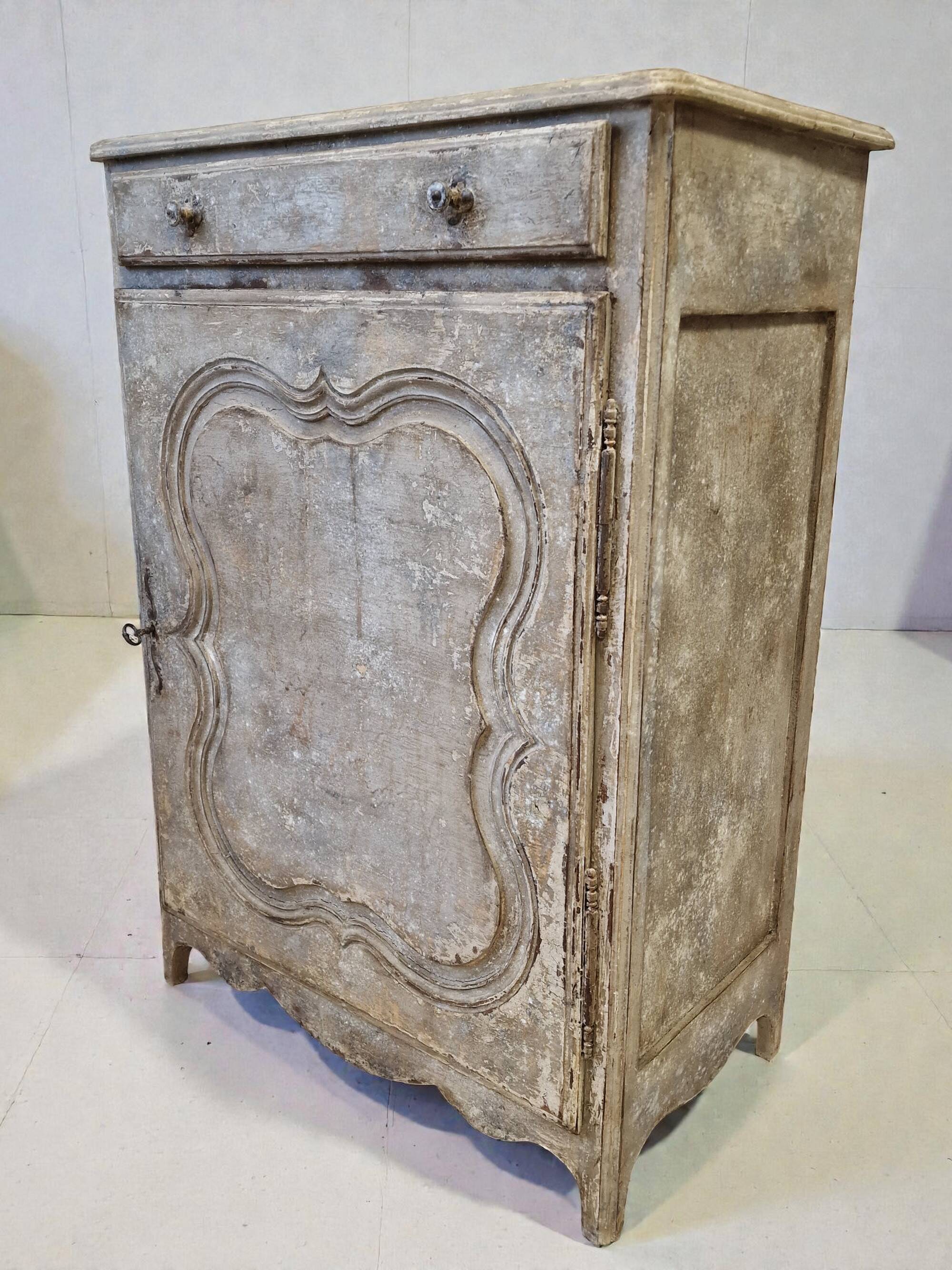 Antique 1-door buffet/patina jam cupboard