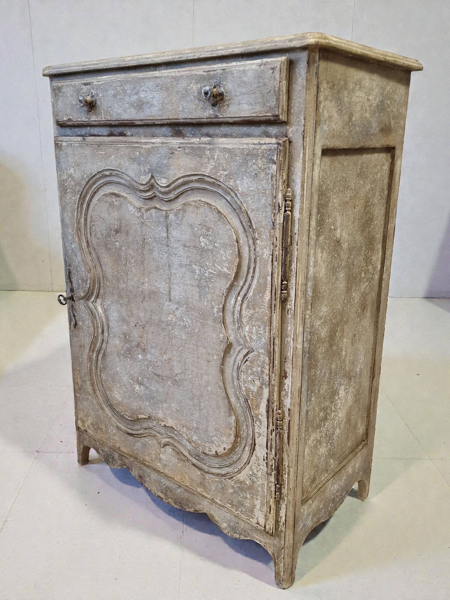 Buffet ancien 1 porte/confiturier patiné