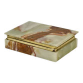 Vintage italian smoking box onyx marble jewelery jewelery trinket 14cm