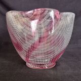 A. D. Copier, Leerdam, Netherlands - Glass vase filigree patterns
