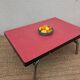 Red formica coffee table