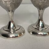 2111851 Silverware, pair of silver shells Minerva cipher early twentieth century