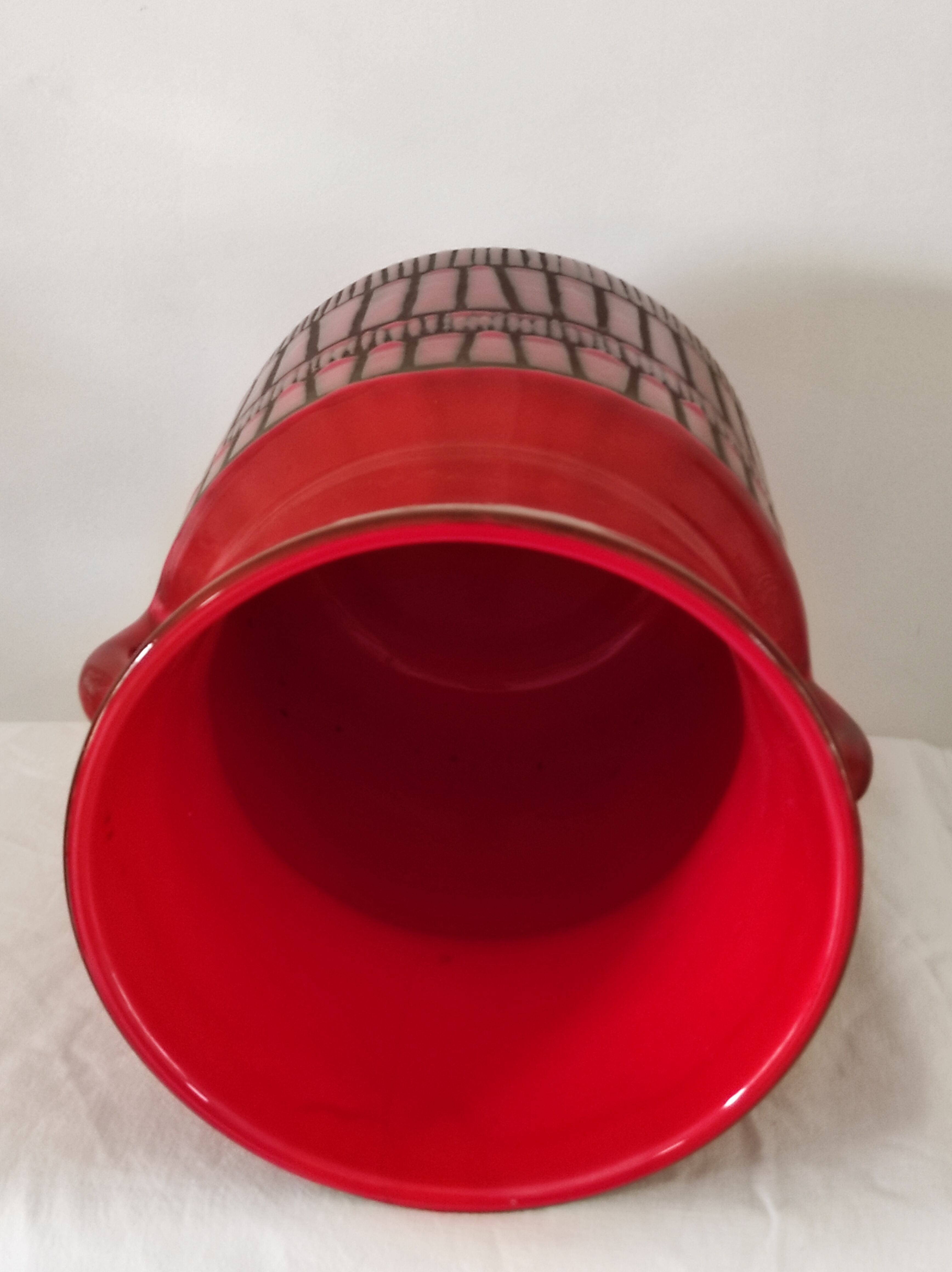 Red vase by Roger Capron circa 1960