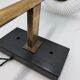 Pair of brass and glass wall lamps