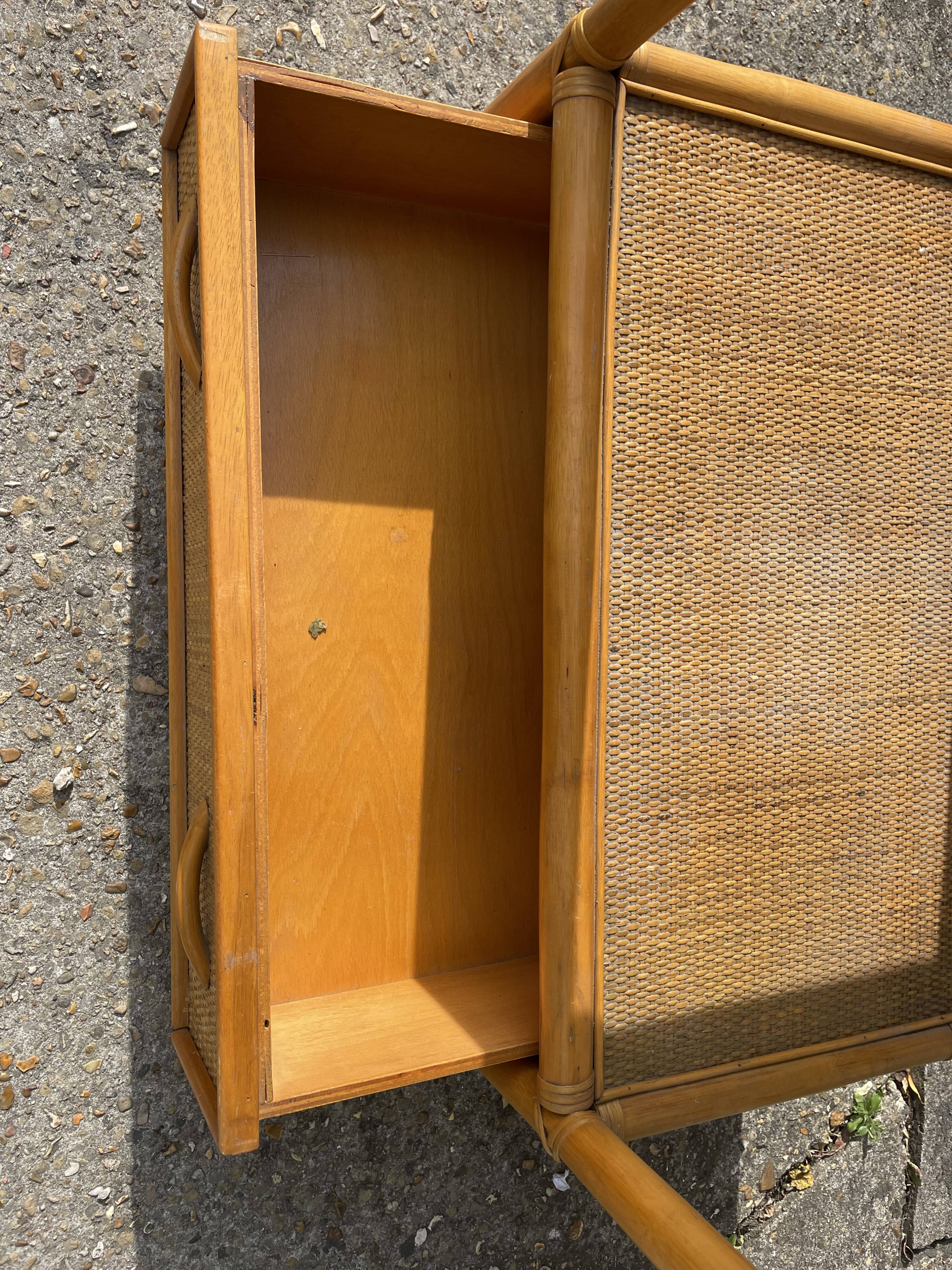 Low rattan furniture