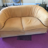 Alcantara leather sofa 2 places