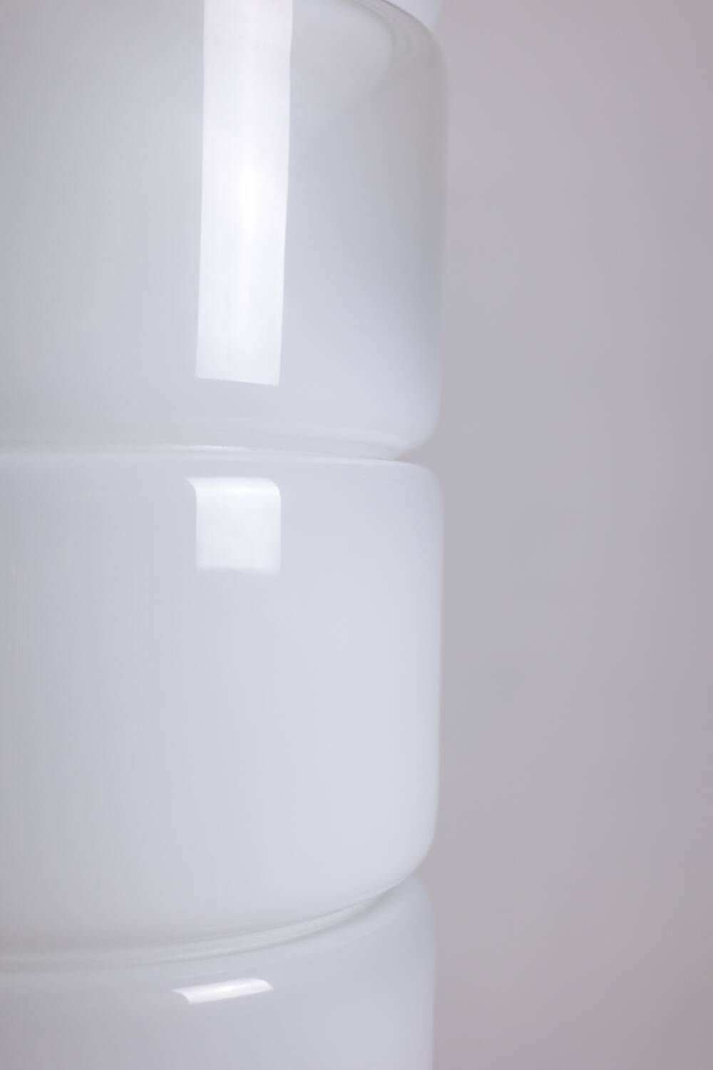 Carlo Nason.  Lampadaire LT316 en verre opalescent blanc de Murano