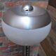 Lampadaire Space Age en métal gris