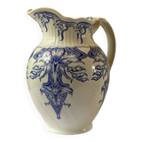 Large Art Nouveau Iron Earth pitcher