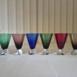 Set of crystal glasses