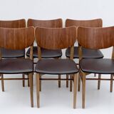 Danish Dining Chairs Set of 6 by Niels and Eva Koppel Slagelse Mobelfabric