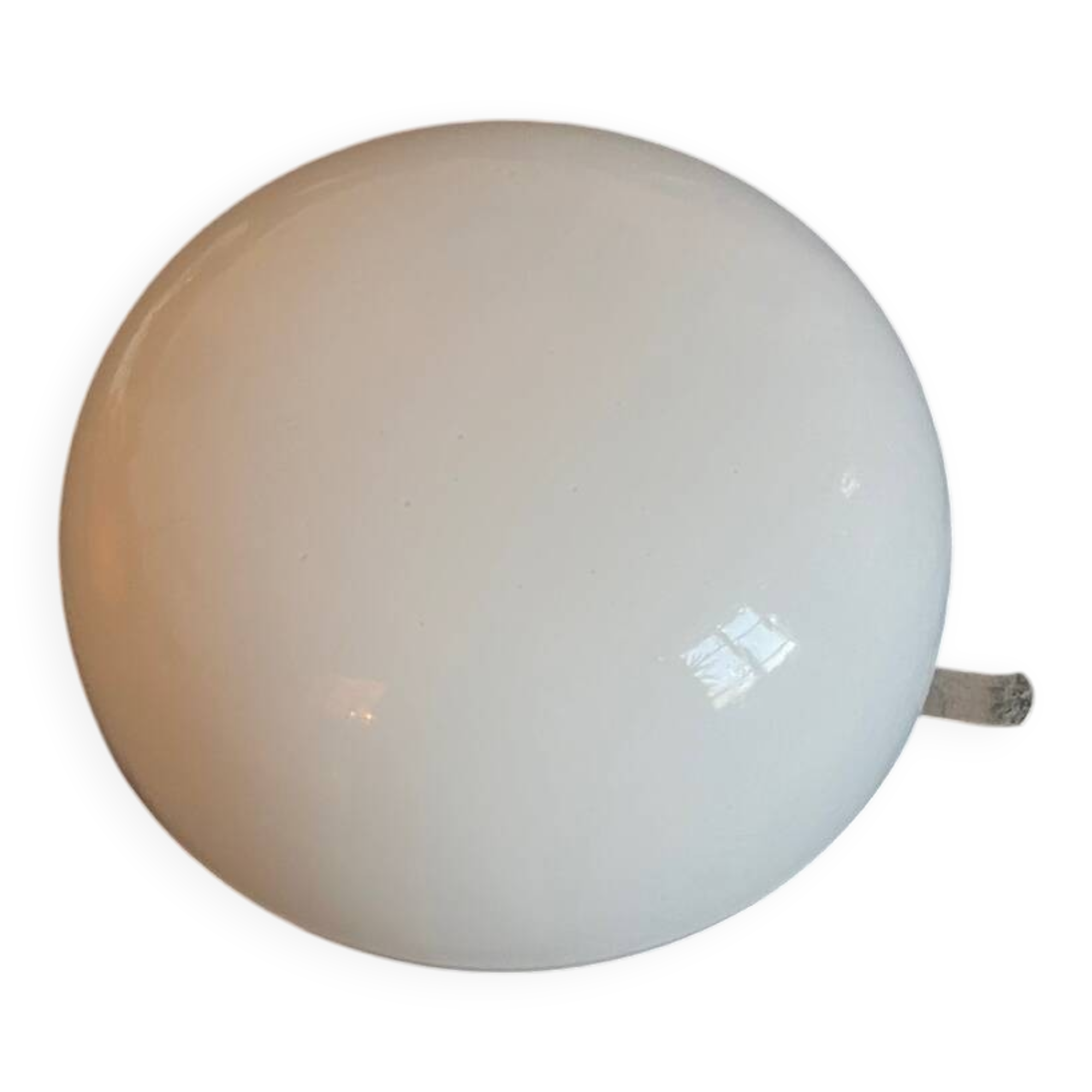 Vintage round opaline wall light