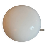 Vintage round opaline wall light