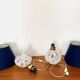 Set of 2 Glass Table Lamps by Peill and Putzler
