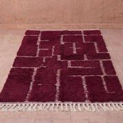 Handmade traditional pure natural wool rug size 200/300 cm