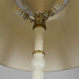 Lampadaire Art Déco en bois peint blanc et doré, 1925