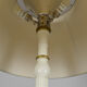 Lampadaire Art Déco en bois peint blanc et doré, 1925