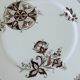 4 assiettes plates Sarreguemines modèle Danois