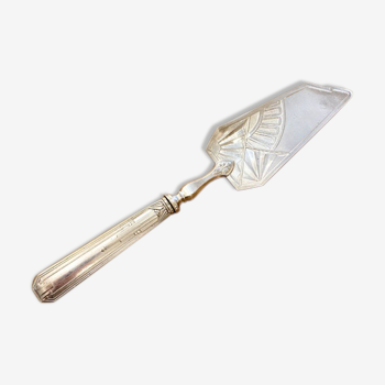 Art Deco silver metal pie shovel