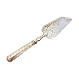 Art Deco silver metal pie shovel