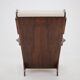 1940s large wing chair in wool boucle, restored