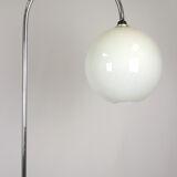 Bauhaus art deco floor lamp in chrome, 1940s