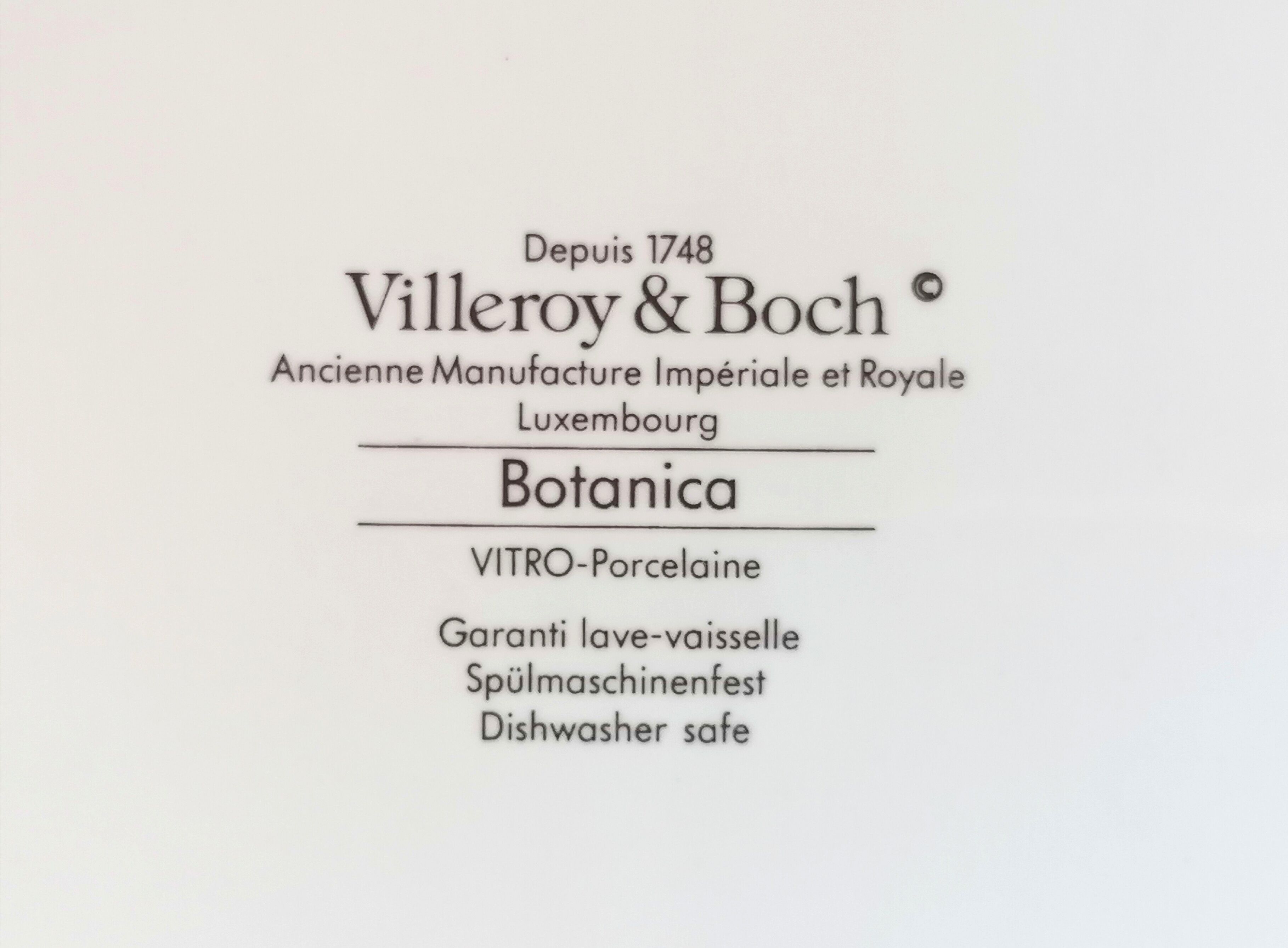 Ravier Villeroy and Boch botanical décor