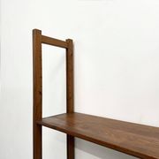 Bibliothèque Moderniste XXL en Pin Massif – Design Années 50 – L164 cm