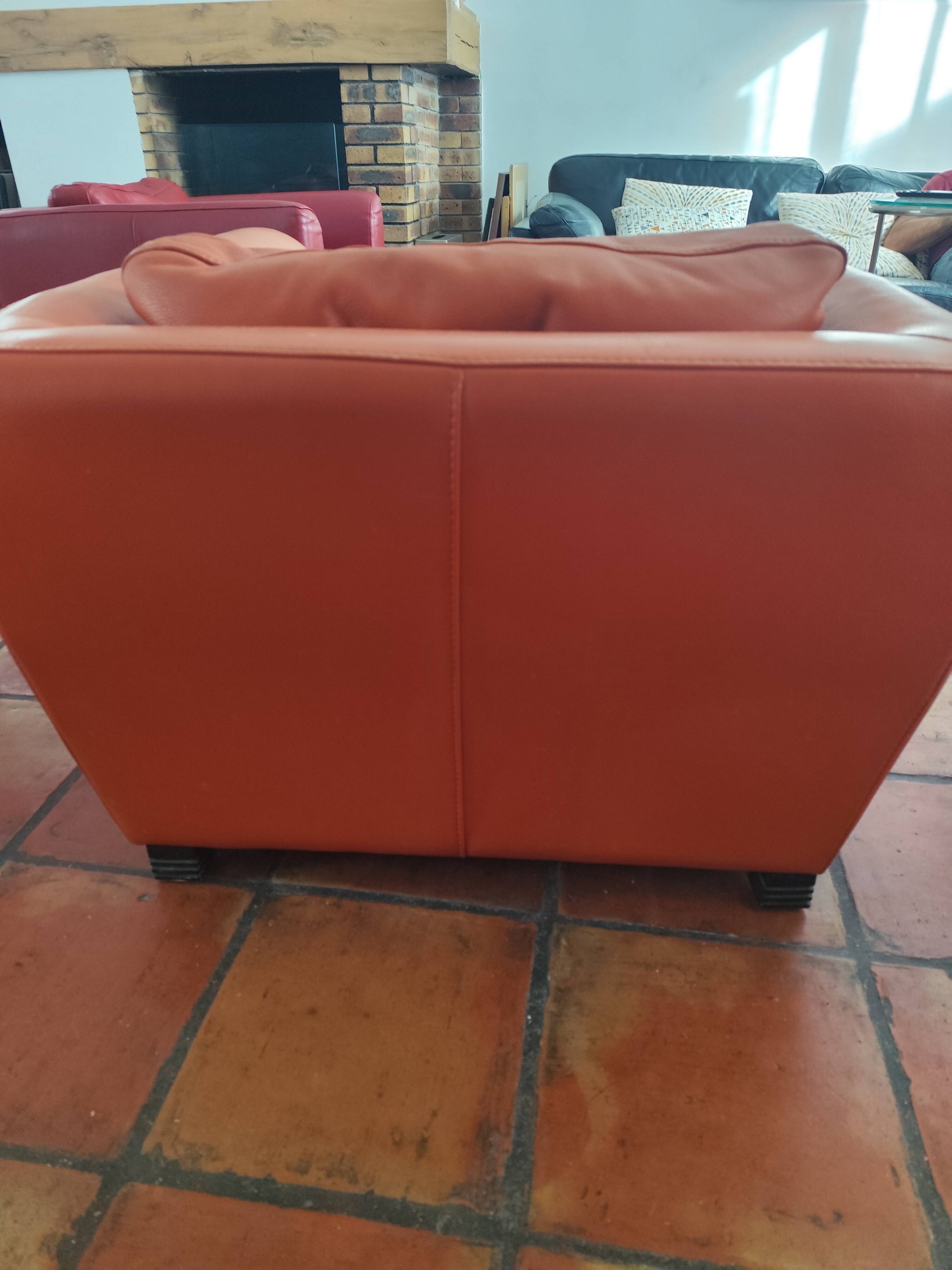 Roche Bobois leather armchair