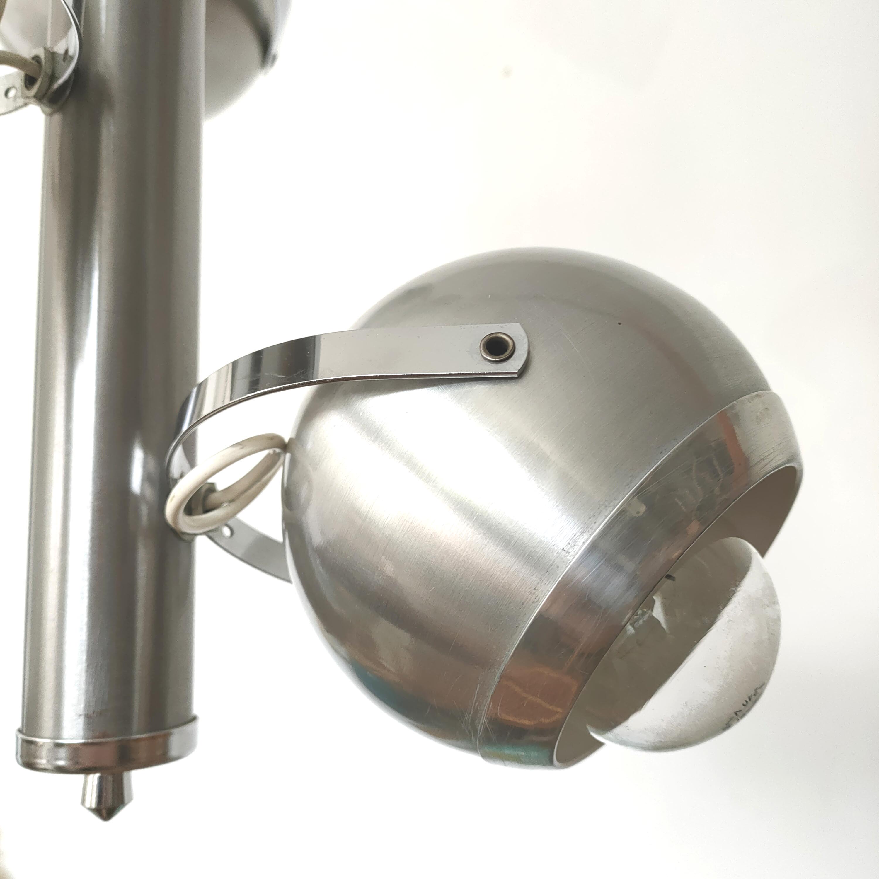 Eyeball suspension 3 lights 70s space age