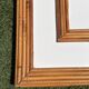 Miroir monumental Hollywood Regency tropical en canne de bambou, atr
