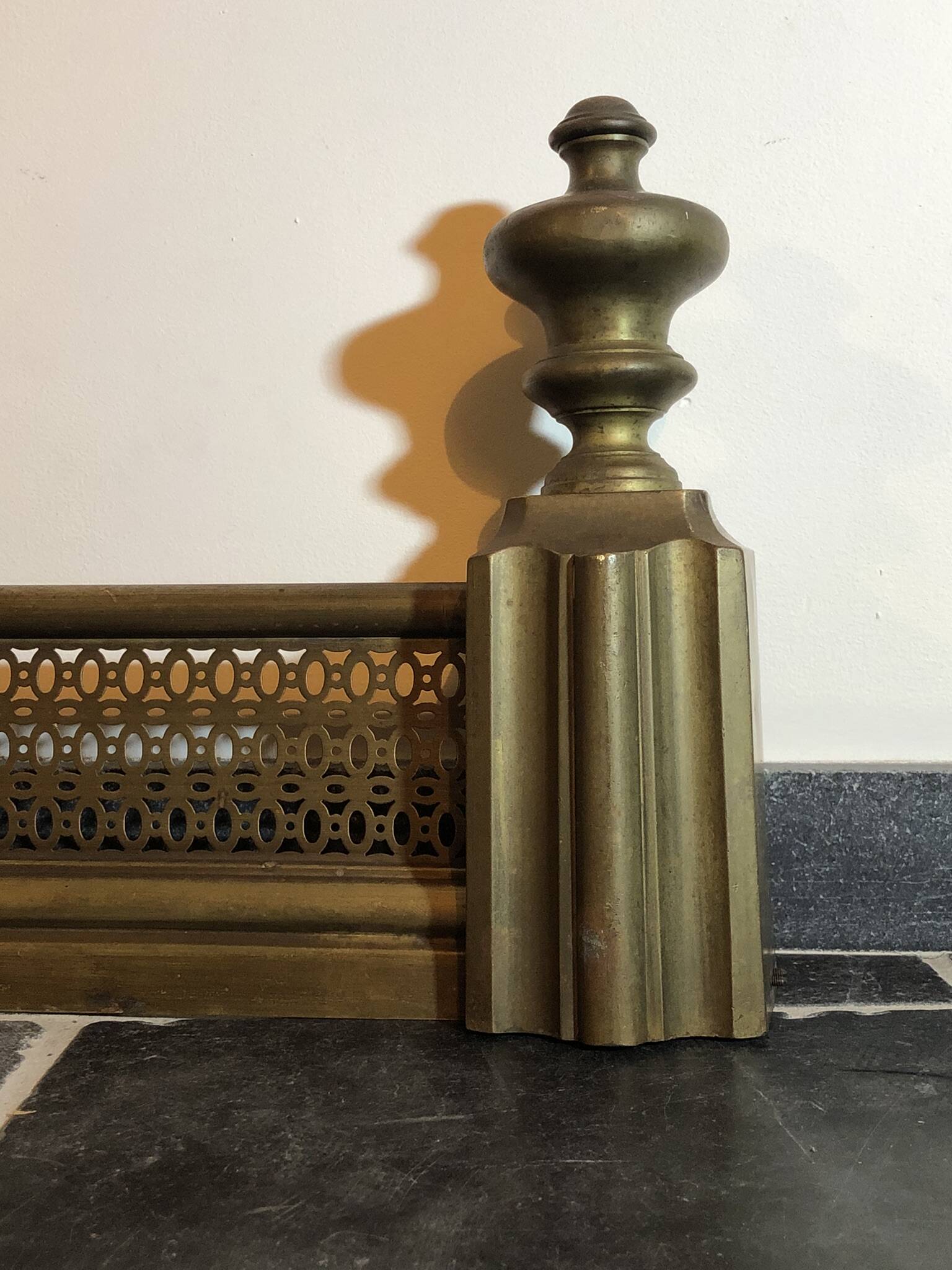 Fireplace Bar / Fire Screen / Fireplace Ornament, Antique Brass or Bronze Decor