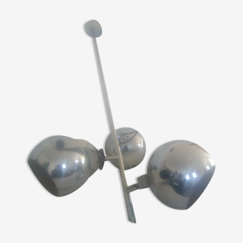 Chrome steel chandelier
