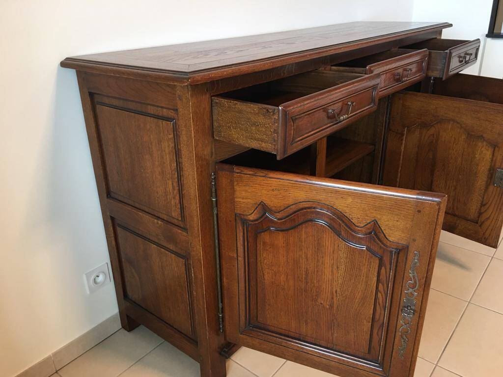 3-door solid oak sideboard
