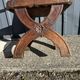 Antique oak armchair, high period