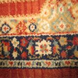 Old rectangular wool carpet, oriental decoration